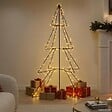 VIDAXL - vidaXL Arbre de Noël cône 240 LED d'intérieur/d'extérieur 115x150 cm - vignette