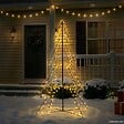VIDAXL - vidaXL Arbre de Noël cône 240 LED d'intérieur/d'extérieur 115x150 cm - vignette