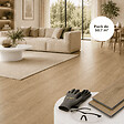 MCCOVER - Sol vinyle SPC clipsable 50,7 m² chêne clair - Sous couche intégrée, usure 0,5 mm Chêne clair - vignette