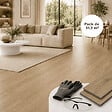 MCCOVER - Sol vinyle SPC clipsable 31,2 m² chêne clair - Sous couche intégrée, usure 0,5 mm Chêne clair - vignette
