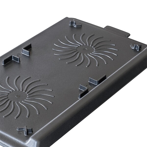ALPENTECH - Plaque Plancha Grill 53 x 28 cm pour Réchaud Gaz 2 Feux Surface Lisse et Rainurée Plaque Cuisson Aluminium ALPEN CAMPING - large