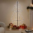 VIDAXL - vidaXL Arbre de Noël cône 200 LED d'intérieur/d'extérieur 98x150 cm - vignette