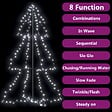 VIDAXL - vidaXL Arbre de Noël cône 200 LED d'intérieur/d'extérieur 98x150 cm - vignette