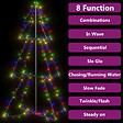 VIDAXL - vidaXL Arbre de Noël cône 160 LED d'intérieur/d'extérieur 78x120 cm - vignette