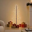 VIDAXL - vidaXL Arbre de Noël cône 160 LED d'intérieur/d'extérieur 78x120 cm - vignette