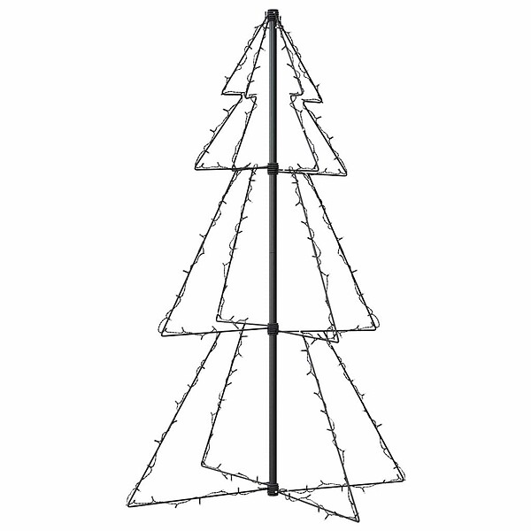 VIDAXL - vidaXL Arbre de Noël cône 160 LED d'intérieur/d'extérieur 78x120 cm - large