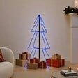 VIDAXL - vidaXL Arbre de Noël cône 160 LED d'intérieur/d'extérieur 78x120 cm - vignette