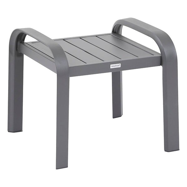 HESPERIDE - Salon de jardin duo "Elyn" bleu canard & graphite 2 places en aluminium - large