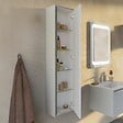 KIAMAMI VALENTINA - Meuble Suspendu Pour Salle De Bain H140cm Sable Mat | Monaco - vignette