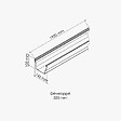 MON MARCHE DECO - Gouttière PVC Moulurée dév 300 mm - Long. 1,90 m - Anthracite - vignette