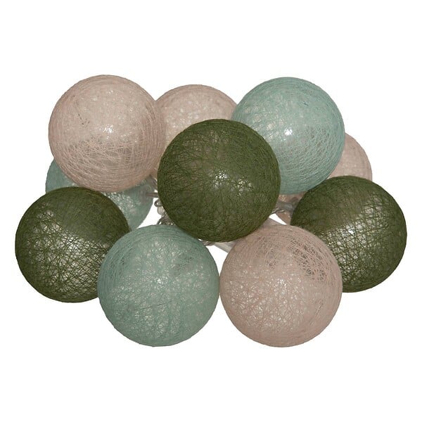 ATMOSPHERA - Guirlande LED à piles 10 boules - large