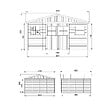 TIMBELA - TIMBELA M330 Abri de Jardin en Bois Naturel - H246 x 418 x 420 cm/ 16 m² - vignette