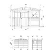 TIMBELA - Abri de jardin en bois H226x318x220 cm / 6 m2 - AVEC LES PLANCHERS IMPRÉGNÉ - M334+M334G - vignette