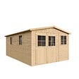 TIMBELA - Abri de Jardin en Bois Naturel - H226xl324xL516 cm / 15 m² - M337 - vignette