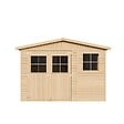 TIMBELA - Abri de Jardin en Bois - H226x324x416 cm / 12 m² - M336 - vignette