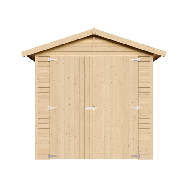 TIMBELA - TIMBELA M105 - GARAGE en bois Naturel - H222xL320xl244 cm / 6 m² - large