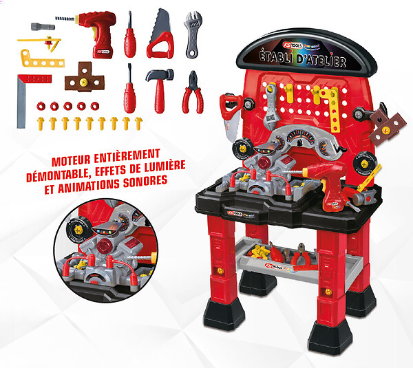 KS TOOLS - Etabli d'atelier pour enfants 78 pièces - KS TOOLS - 100084 - large