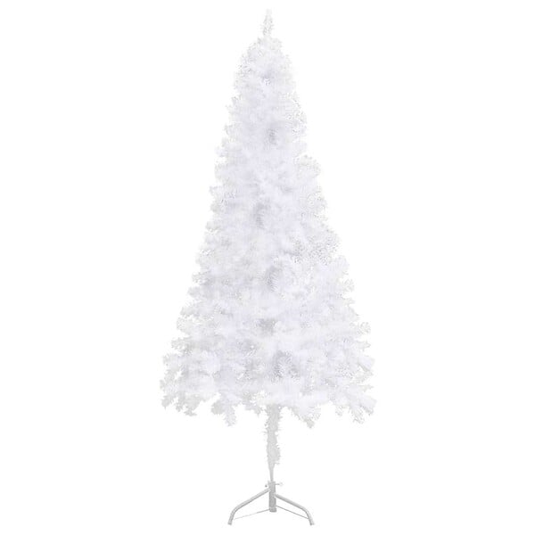 VIDAXL - vidaXL Sapin de Noël artificiel d'angle Blanc 240 cm PVC - large