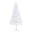 VIDAXL - vidaXL Sapin de Noël artificiel d'angle Blanc 240 cm PVC - vignette