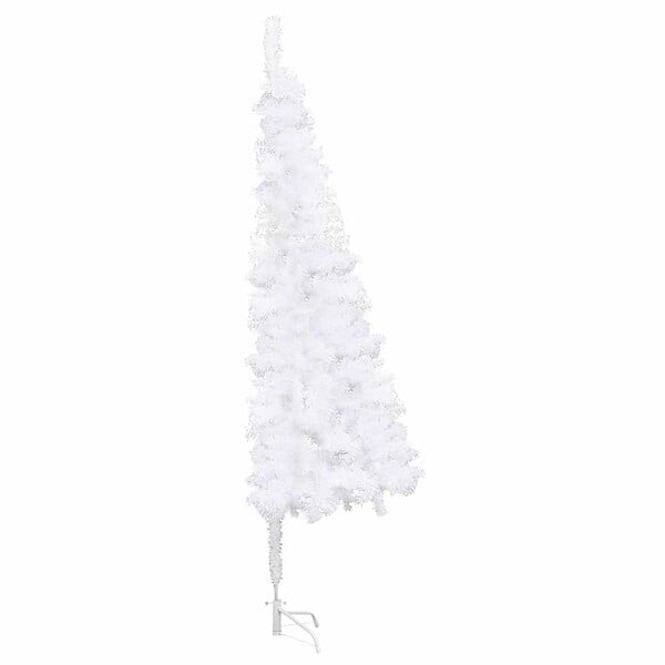 VIDAXL - vidaXL Sapin de Noël artificiel d'angle Blanc 240 cm PVC - large