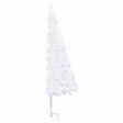 VIDAXL - vidaXL Sapin de Noël artificiel d'angle Blanc 240 cm PVC - vignette
