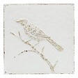 ATMOSPHERA - Décoration murale Varo oiseau 26x26m blanc - vignette