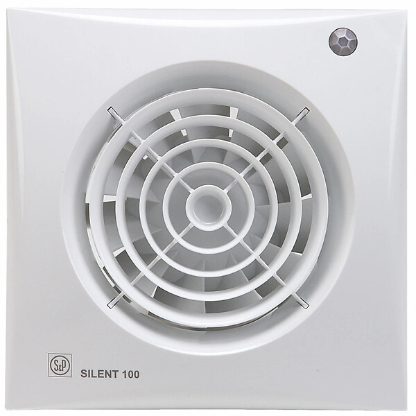 UNELVENT - Extracteur d'air intermittent SILENT 95 CDZ à détection mouvement 100 mm - large