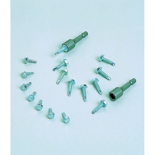 LINDAB - Boite 1000 vis auto perceuses VDPM tête hexagonale avec embout - Modèle vis: 4.2 x 16 mm - large