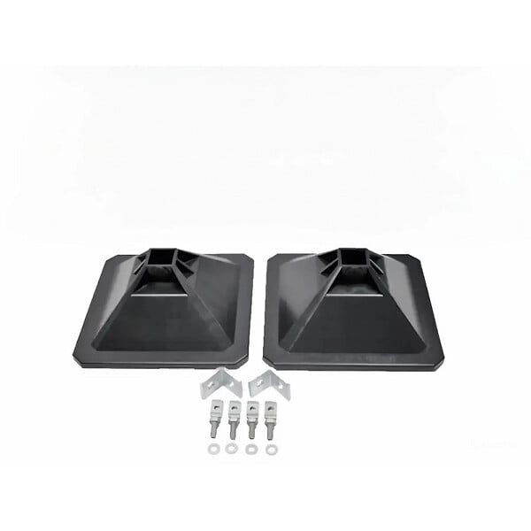JONCOUX - Kit support de gaine en H pour rail Strut 4141 (2 pieds + fixation) - large