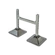JONCOUX - Kit support de gaine en H pour rail Strut 4141 (2 pieds + fixation) - vignette