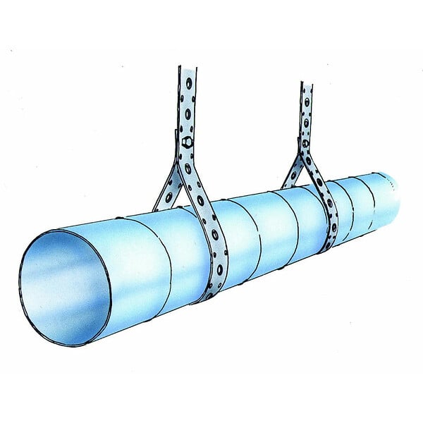 JONCOUX - Bande perforée acier galva suspension longueur 25 mètres - Largeur (mm): 25 - large