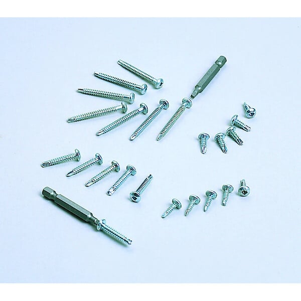 LINDAB - Boite 1000 vis auto perceuses VDK tête creuse carrée avec embout - Modèle vis: 4.2 x 13 mm - large