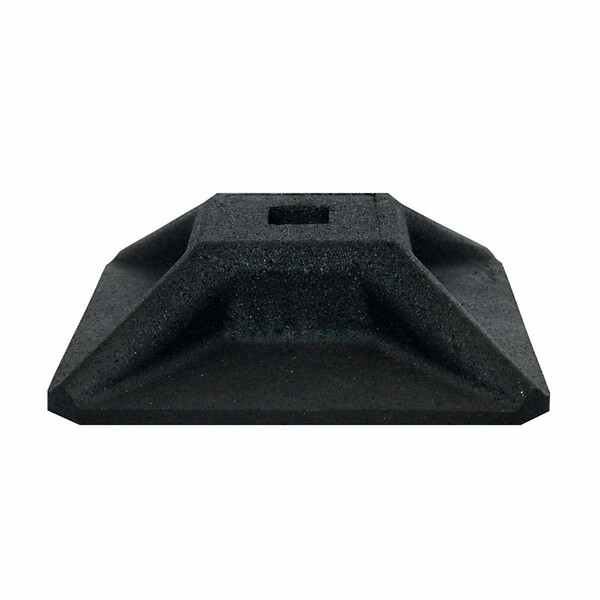 JONCOUX - Pied support en H caoutchouc RSF-300 avec insert rail 4141 - large