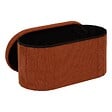 ATMOSPHERA - Pouf Fink ovale pliable 38x76cm ambre - vignette