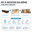 TIMBELA - Abri à bûches en bois avec remise 6,18 m2 TIMBELA M206 - vignette