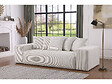 HABITAT ET JARDIN - Canapé fixe 3 places en velours côtelé "Rivoli" - Beige - vignette