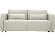 HABITAT ET JARDIN - Canapé droit convertible en tissu "Concorde" 3 places - Beige - vignette