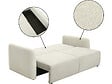 HABITAT ET JARDIN - Canapé droit convertible en tissu "Concorde" 3 places - Beige - vignette
