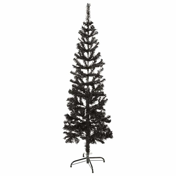 VIDAXL - vidaXL Sapin de Noël étroit Noir 150 cm - large