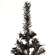 VIDAXL - vidaXL Sapin de Noël étroit Noir 150 cm - vignette