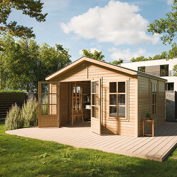 TIMBELA - Abri de Jardin en Bois 13,24 m² TIMBELA M735A - large