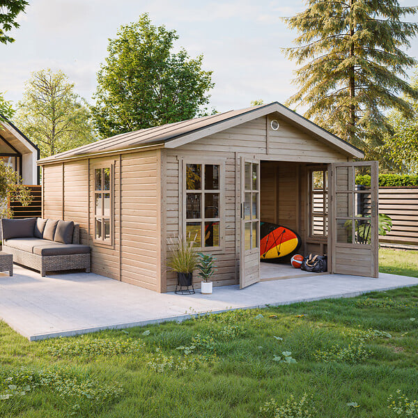 TIMBELA - Abri de Jardin en Bois 17,61 m² TIMBELA M736A - large