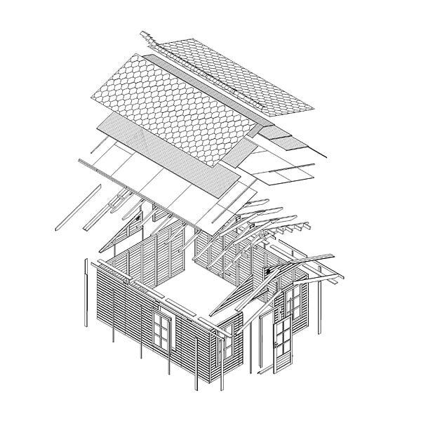 TIMBELA - Abri de Jardin en Bois 17,61 m² TIMBELA M736 - large