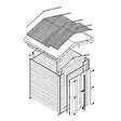 TIMBELA - Abri de Jardin en Bois 1,98 m² TIMBELA M367C1 - vignette
