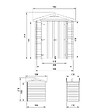TIMBELA - Abri de Jardin en Bois 1,98 m² TIMBELA M367C1 - vignette