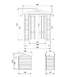 TIMBELA - Abri de Jardin en Bois 1,98 m² TIMBELA M367F1 - vignette