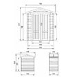 TIMBELA - Abri de Jardin en Bois 1,98 m² TIMBELA M367F1+M367G - vignette