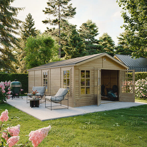 TIMBELA - Abri de Jardin en Bois 21,97 m² TIMBELA M737A - large