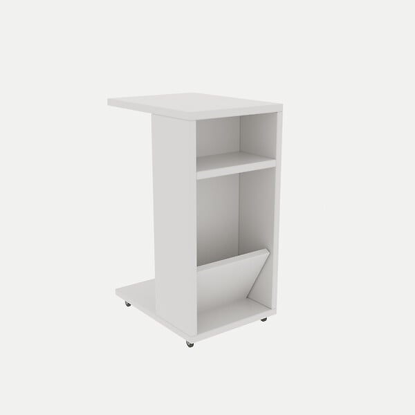HABITAT ET JARDIN - Table d'appoint en bois "Filinta" - 30 x 40 x 63 cm - Blanc - large