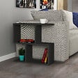 HABITAT ET JARDIN - Table d'appoint en bois "Mania" - 60 x 20 x 60 cm - Anthracite - vignette